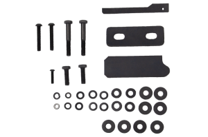 Jeep Wrangler JKU Exterior Jack Mount - Front Driver Side - Go Rhino - Exterior Hi-Lift Jack Mount - Textured Black - `07-`18